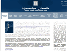 Tablet Screenshot of manuscripta-orientalia.kunstkamera.ru